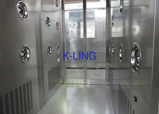Cleanroom van de de Luchtdouche van het Roestvrij staal de Semi Glas Aangepaste Grootte Tunnel