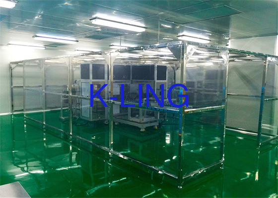 Ruis ≤75dB Softwall Clean Room met aangepaste scheidingswand en aluminium frame