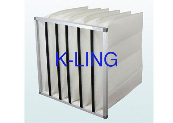 Efficiëntie Synthetische vezels filterzak zak luchtfilter met aluminium frame