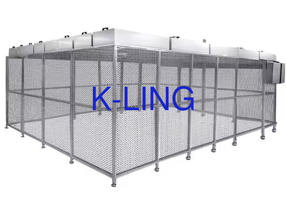 Gepersonaliseerde grootte Softwall Clean Room met aluminium frame en PVC film voor gecontroleerde omgevingen