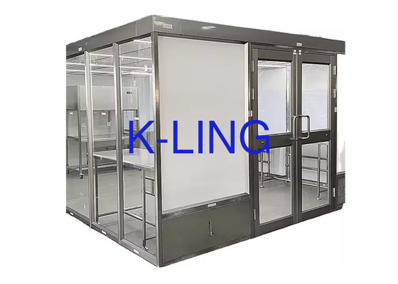 Verstelbare windsnelheid Luchtstroom Roestvrij staal frame Softwall Clean Room