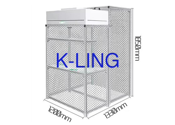 Gepersonaliseerde eenrichtings / niet-eenrichtings Softwall Cleanroom Booths