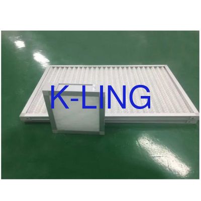 Panelfilterconstructie met PU-schuimmediummateriaal Pleated Panel Air Filters G1-G4 Efficiëntie