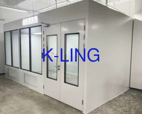 Modulaire schoonkamer met HEPA/ULPA filters, 350 Lux verlichting en 50 mm dikte voor gecontroleerde omgevingen