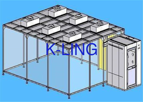 Klasse 100000 Stofvrije zachte wandreinigkamer met FFU voor modulaire reinigingsoplossingen