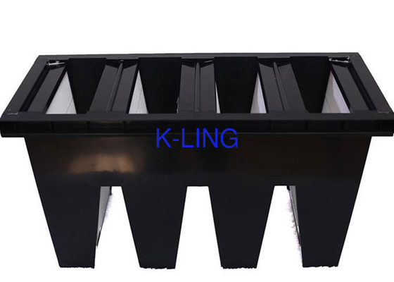 Plastic Kader V het Type van Bankfilter V/W Luchtzuiveringsinstallatie F6 F7 F8 F9