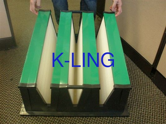 Wasbare MERV 16 Plastic Kader V de Filter van de Banklucht voor Airconditionerhvac Systeem